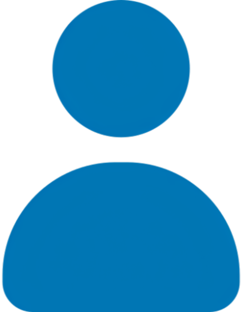 Simple silhouette of a person